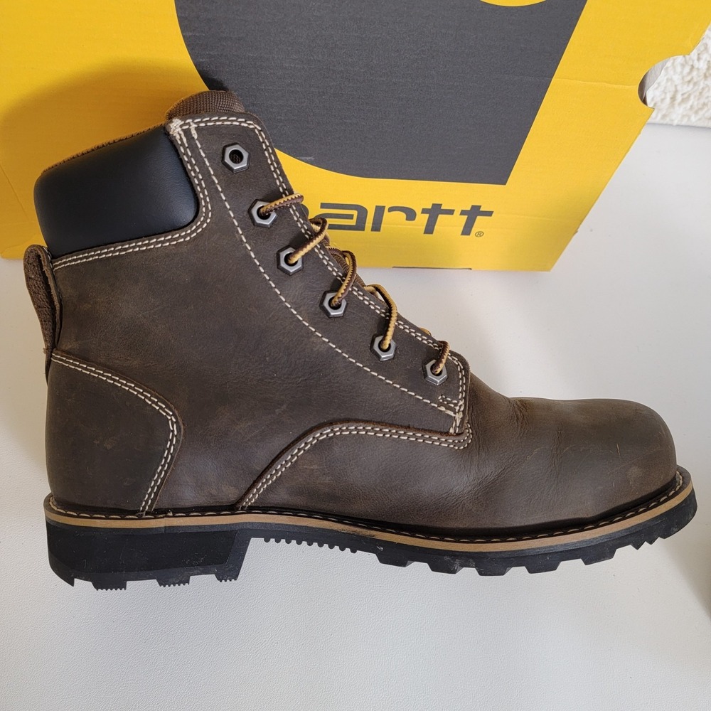 Carhartt Boots Frontier Women's 6" Leather Safety Toe, Water Resistant Size 10 - Picture 13 of 16